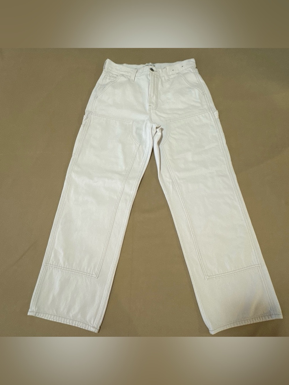 Abercrombie & Fitch - The Slouchy Jean mid rise Curve Love in White